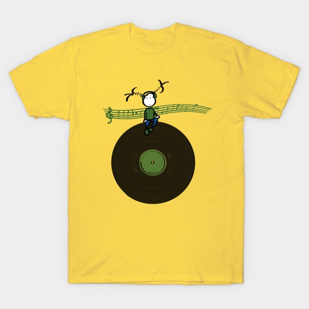 Vinyl time T-Shirt by Guastevi